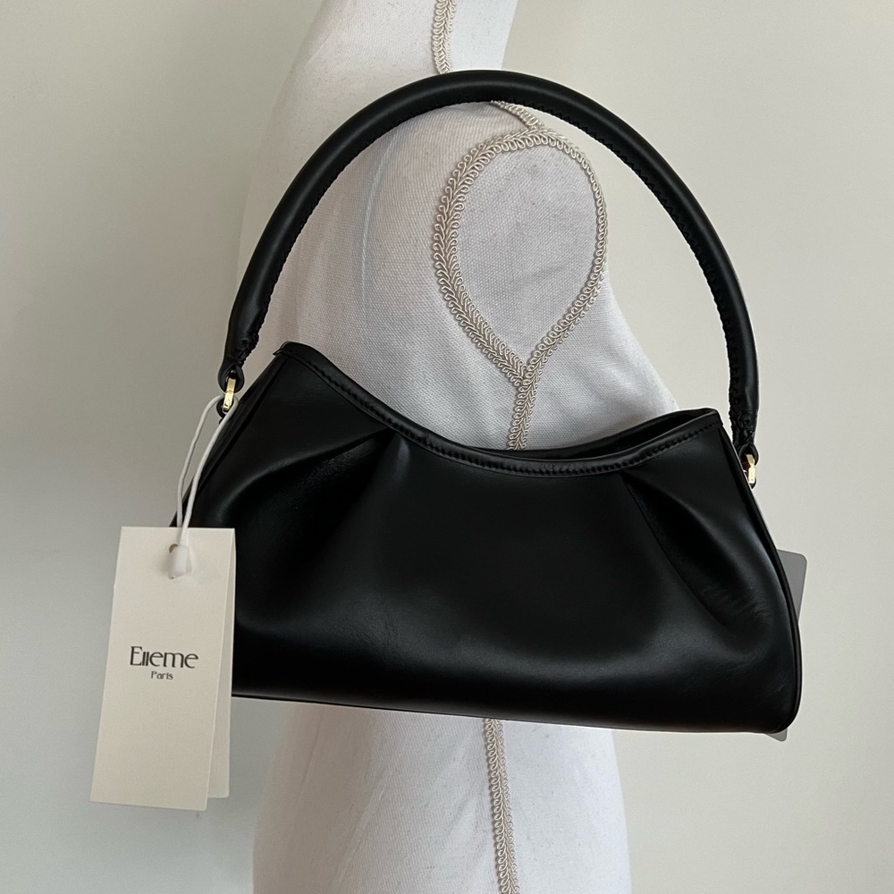 Elleme Dimple leather black shoulder bag new with tags